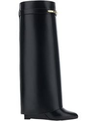 Givenchy - Sandals With Logo Plaque On The Front And High Wedge Heel - Lyst