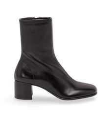 Prada - Stretch Nappa Leather Booties - Lyst