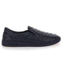 Bottega Veneta - 'Sawyer' Slip-On Sneakers With Logo Detail And Intreccio Motif - Lyst