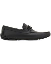 Ferragamo - Embossed Gancini Monogram Driving Loafers Shoes - Lyst