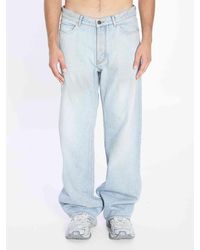 Balenciaga - Distressed Relaxed Jeans - Lyst