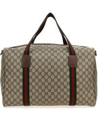 Gucci - 'Gg Supreme' Large Travel Bag - Lyst
