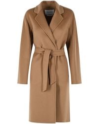 Max Mara - 'Aceri' Camel Cashmere Wrap Coat - Lyst