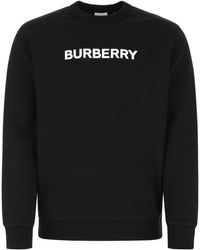 Burberry - Logo Crewneck Sweatshirt - Lyst