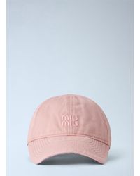 Miu Miu - Drill Baseball Cap - Lyst
