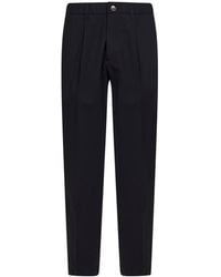 Herno - Two-Way Stretch Wool Canvas Trousers - Lyst