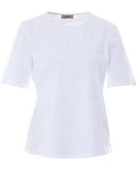 Herno - T-Shirt With Splits - Lyst