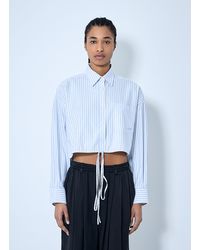 Alexander Wang - Crop Button-Down Shirt - Lyst