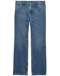 Prada - Tight Fit And Regular Waist Washed Denim Jeans - Lyst