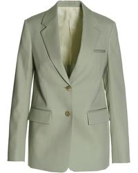Lanvin - Wool Single Breast Blazer Jacket - Lyst