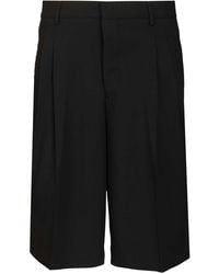 Ami Paris - Ami Wide-Leg Bermuda Shorts - Lyst