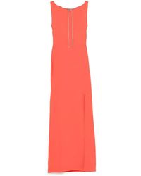 Max Mara Creso Long Cady Dress in Black | Lyst
