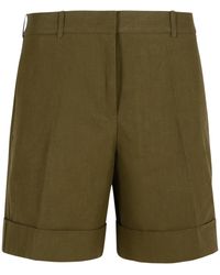 Jil Sander - Linen Shorts - Lyst