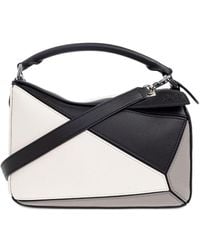 Loewe - Puzzle Square Small Leather Handbag - Lyst