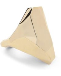 Lanvin - Cubic Metal Brass Ring - Lyst