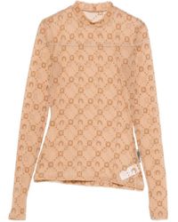 Marine Serre - Monogram High-Neck Top - Lyst