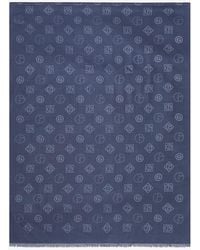 Giorgio Armani - Silk Scarf With All-Over Monogram Print - Lyst