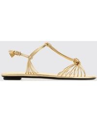 Prada - Heeled Sandal Platinum - Lyst