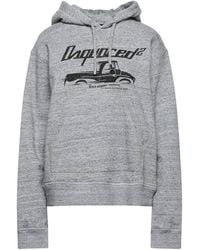 DSquared² - Heather Truck-Print Hoodie With Rhinestone Detail - Lyst