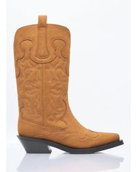 ♦GANNI♦刺繍入りウェスタンミュール Ganni Embroidered Western Sandals | Lyst