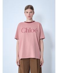 Chloé - Chloã Logo Motif T-Shirt - Lyst