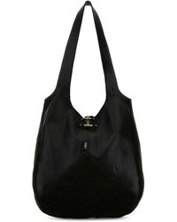 Chloé - Suede And Leather Balloon Shopping Bag - Lyst