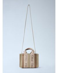 Chloé - Chloé Mini Woody Tote Bag - Lyst