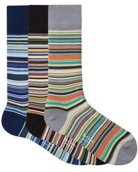 Paul Smith - 3-Pack Striped Socks - Lyst