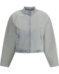 Alaïa - Alaã¯A Rounded Denim Jacket - Lyst