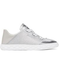 Jimmy Choo - Diamond Light Leather Sneakers - Lyst