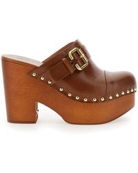 Chloé - Jeannette Wedge Clogs - Lyst