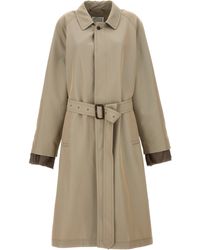 Maison Margiela - Long Single-Breasted Trench Coat - Lyst