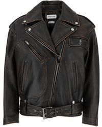 McQueen - Leather Jacket - Lyst