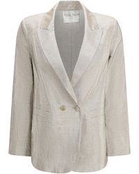 forte_forte - Forte_Forte Double-Breasted Jacket - Lyst
