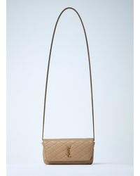 Saint Laurent - Gaby Chain Phone Holder - Lyst