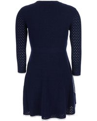 knee length dresses for ladies Saltwater Mist Mini Dress - Blue Blue / Xs