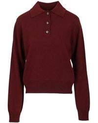 Maison Margiela - Wool Polo Shirt - Lyst