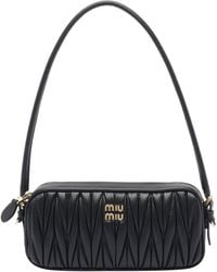 Miu Miu - Beau Leather Shoulder Bag - Lyst