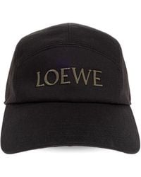 Loewe - Logo Cotton Baseball Cap - Lyst