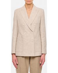Max Mara - Targa Linen Blazer - Lyst