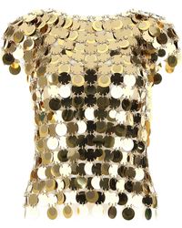 Rabanne - Sequins Top - Lyst