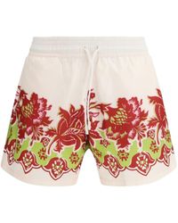 Etro - Swim Shorts With Floral Print - Lyst