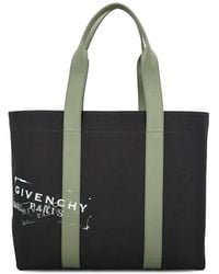 Givenchy - Cotton Tote Bag With Logo - Lyst