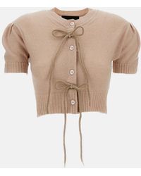 Simone Rocha - Cropped Cashmere Cardigan - Lyst
