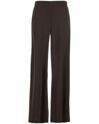 P.A.R.O.S.H. - Pants With Elastic Waist And Wide Leg - Lyst