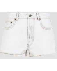 Miu Miu - Chic Regular & Straight Leg Mini Short - Lyst