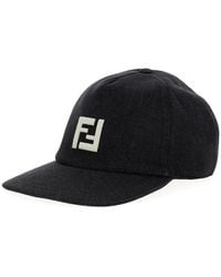 Fendi - Baseball Cap With Embroidered Ff Logo - Lyst