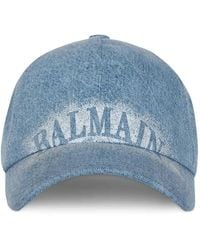 Balmain - Printed Baseball Cap - Lyst