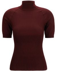 Alaïa - Alaã¯A Rib Wool Top - Lyst