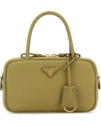 Prada - Sage Leather Handbag - Lyst